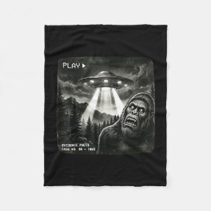 Couverture Polaire Photo drôle de bigfoot alien ufo vintage preuve