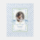 Couverture Polaire Photo du grand-millénaire aquarelle Bows Nana (Devant)