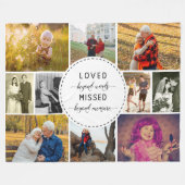 Couverture Polaire Photo du souvenir Collage aimé au-delà des mots bl (Devant (Horizontal))