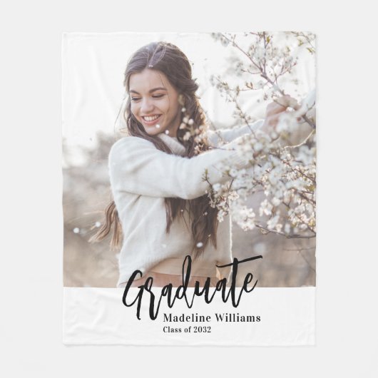 Couverture Polaire Photo d'un diplômé (Devant)