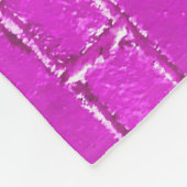 Couverture Polaire Photo en briques roses (Coin)