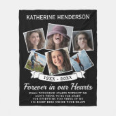 Couverture Polaire Photo en mémoire d'amour (Devant)