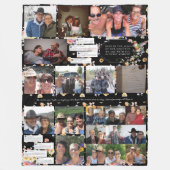 Couverture Polaire Photo et captures de messages | Mémorial floral (Devant)