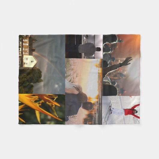 Couverture Polaire Photo faite sur commande personnalisée (Devant (Horizontal))