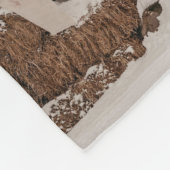 Couverture Polaire Photo Famille Instagram Moderne Collage Monogramme (Coin)