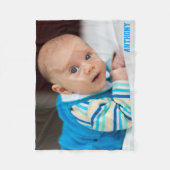 Couverture Polaire Photo Fleece Blanche Ajouter Votre Photo (Devant)