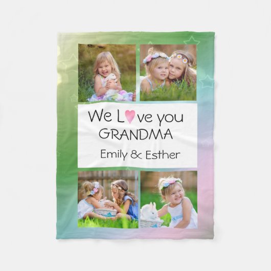Couverture Polaire Photo Fleece Blanket for Grandma (Devant)