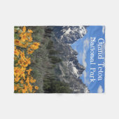 Couverture Polaire Photo Grand Teton Springtime Souvenir (Devant (Horizontal))