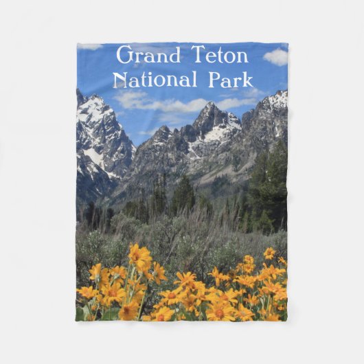 Couverture Polaire Photo Grand Teton Springtime Souvenir (Devant)
