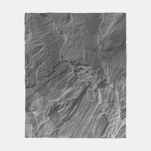 COUVERTURE POLAIRE PHOTO GRAYSCALE DE FORMATION ROCK (Devant)