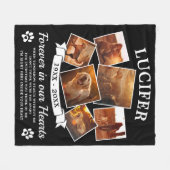 Couverture Polaire Photo In Love Memory Chien (Devant (Horizontal))