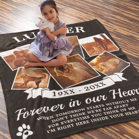 Couverture Polaire Photo In Love Memory Chien