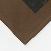 Couverture Polaire photo Instagram brun collage personnalisé monogram (Coin)