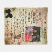 Couverture Polaire Photo mère-fille (Devant (Horizontal))