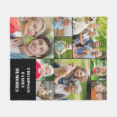 Couverture Polaire Photo moderne Collage Nom de la flotte Blanche (Devant (Horizontal))