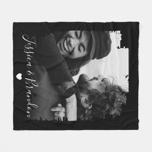 Couverture Polaire Photo moderne customisée (Devant (Horizontal))