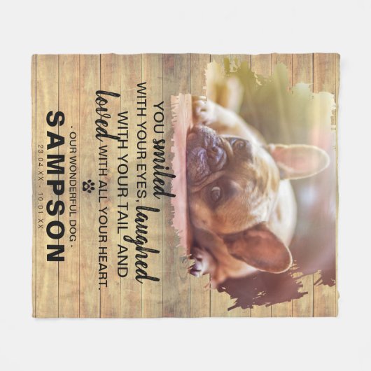 Couverture Polaire Photo moderne et devis Perte d'animal de compagnie (Devant (Horizontal))