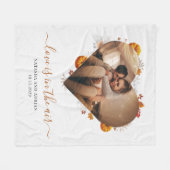 Couverture Polaire Photo moderne personnalisée (Devant (Horizontal))