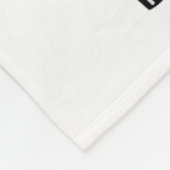 Couverture Polaire Photo Monogrammée de la fille Blanche polaire Unic (Coin)