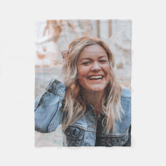 Couverture Polaire Photo personnalisée