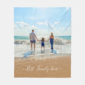 Couverture Polaire Photo personnalisée Blanche polaire Votre cadeau p (Devant)