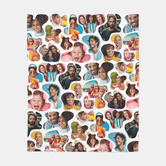 Couverture Polaire Photo personnalisée Camouflage moderne (Devant)