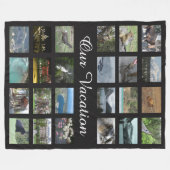 Couverture Polaire Photo personnalisée de vacances (Devant (Horizontal))