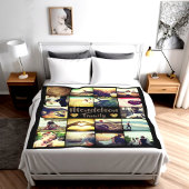 Couverture Polaire Photo personnalisée et texte