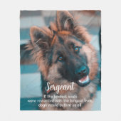 Couverture Polaire Photo personnalisée Mémorial pour animaux de compa (Devant)