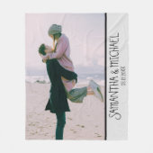 Couverture Polaire Photo personnalisée moderne (Devant)