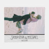 Couverture Polaire Photo personnalisée moderne (Devant (Horizontal))