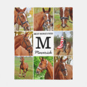 Couverture Polaire Photo personnalisée moderne Collage Animaux de com (Devant)