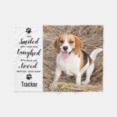 Couverture Polaire Photo personnalisée Pet Memorial (Devant (Horizontal))
