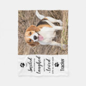 Couverture Polaire Photo personnalisée Pet Memorial (Devant)