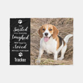 Couverture Polaire Photo personnalisée Pet Memorial (Devant (Horizontal))