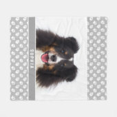 Couverture Polaire Photo Personnalisée Pour Animaux De Compagnie Avec (Devant (Horizontal))