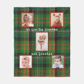 Couverture Polaire Photo Plaid de la Marine Vert de Noël (Devant)