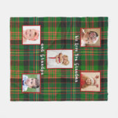 Couverture Polaire Photo Plaid de la Marine Vert de Noël (Devant (Horizontal))