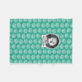 Couverture Polaire Photo pour animaux de compagnie avec os de chien e (Devant (Horizontal))