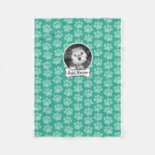 Couverture Polaire Photo pour animaux de compagnie avec os de chien e