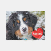 Couverture Polaire Photo pour animaux de compagnie chic moderne Amour (Devant (Horizontal))