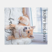 Couverture Polaire Photo pour animaux de compagnie moderne simple et  (Devant (Horizontal))