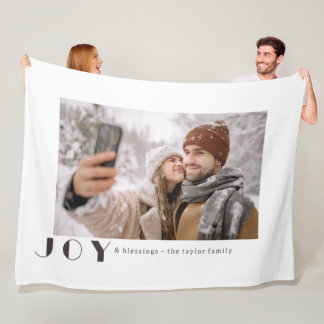 Couverture Polaire Photo religieuse de joie minimaliste moderne vinta
