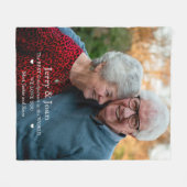 Couverture Polaire Photo Rendre unique Grand-Parents Blanket (Devant (Horizontal))