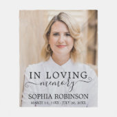 Couverture Polaire Photo simple garde-mémoire moderne (Devant)