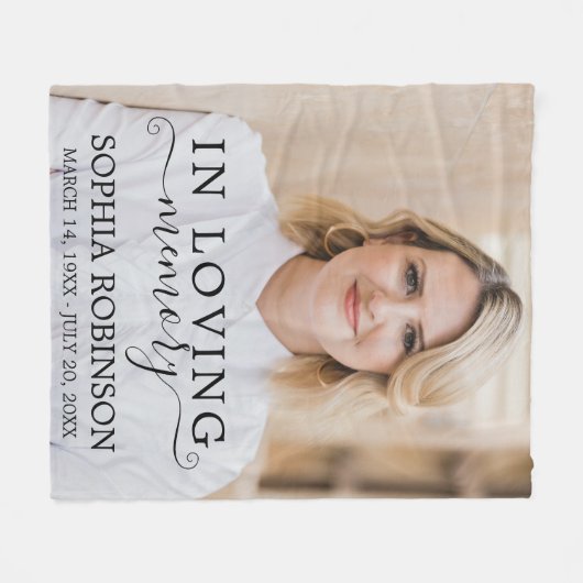 Couverture Polaire Photo simple garde-mémoire moderne (Devant (Horizontal))