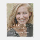 Couverture Polaire Photo simple garde-mémoire moderne (Devant)