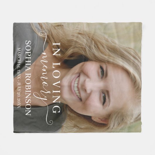 Couverture Polaire Photo simple garde-mémoire moderne (Devant (Horizontal))