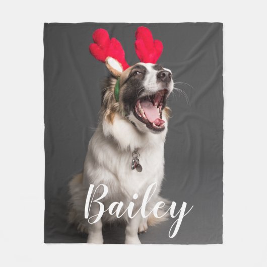 Couverture Polaire Photo simple joueuse moderne pour animal de compag (Devant)