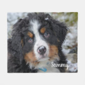 Couverture Polaire Photo simple personnalisée personnalisée sur mesur (Devant (Horizontal))